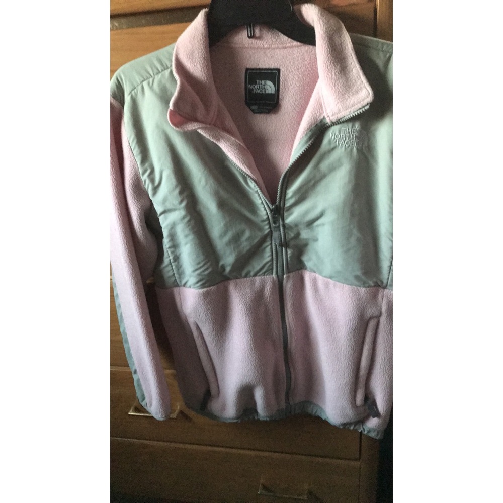 Light pink north face